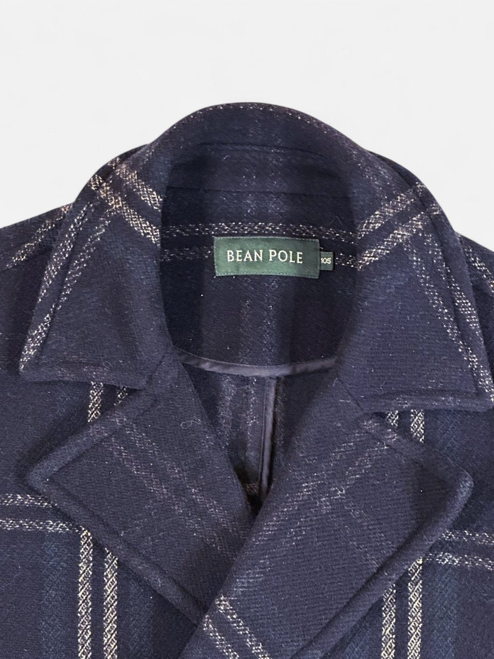 Beanpole Checked Wool Double-Breasted Coat