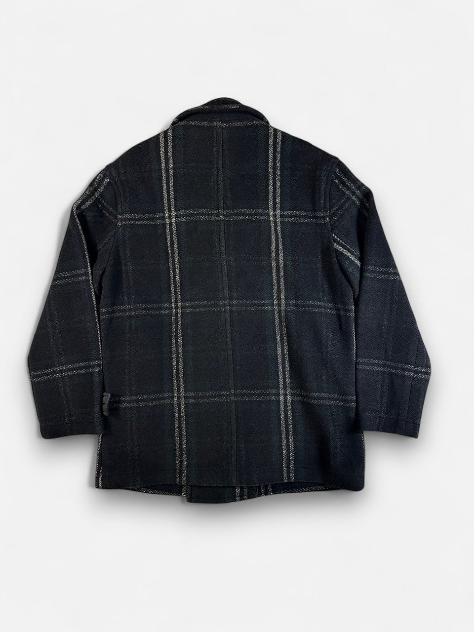 Beanpole Checked Wool Double-Breasted Coat