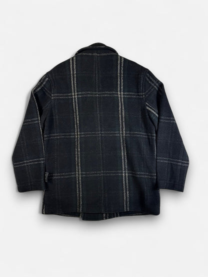 Beanpole Checked Wool Double-Breasted Coat